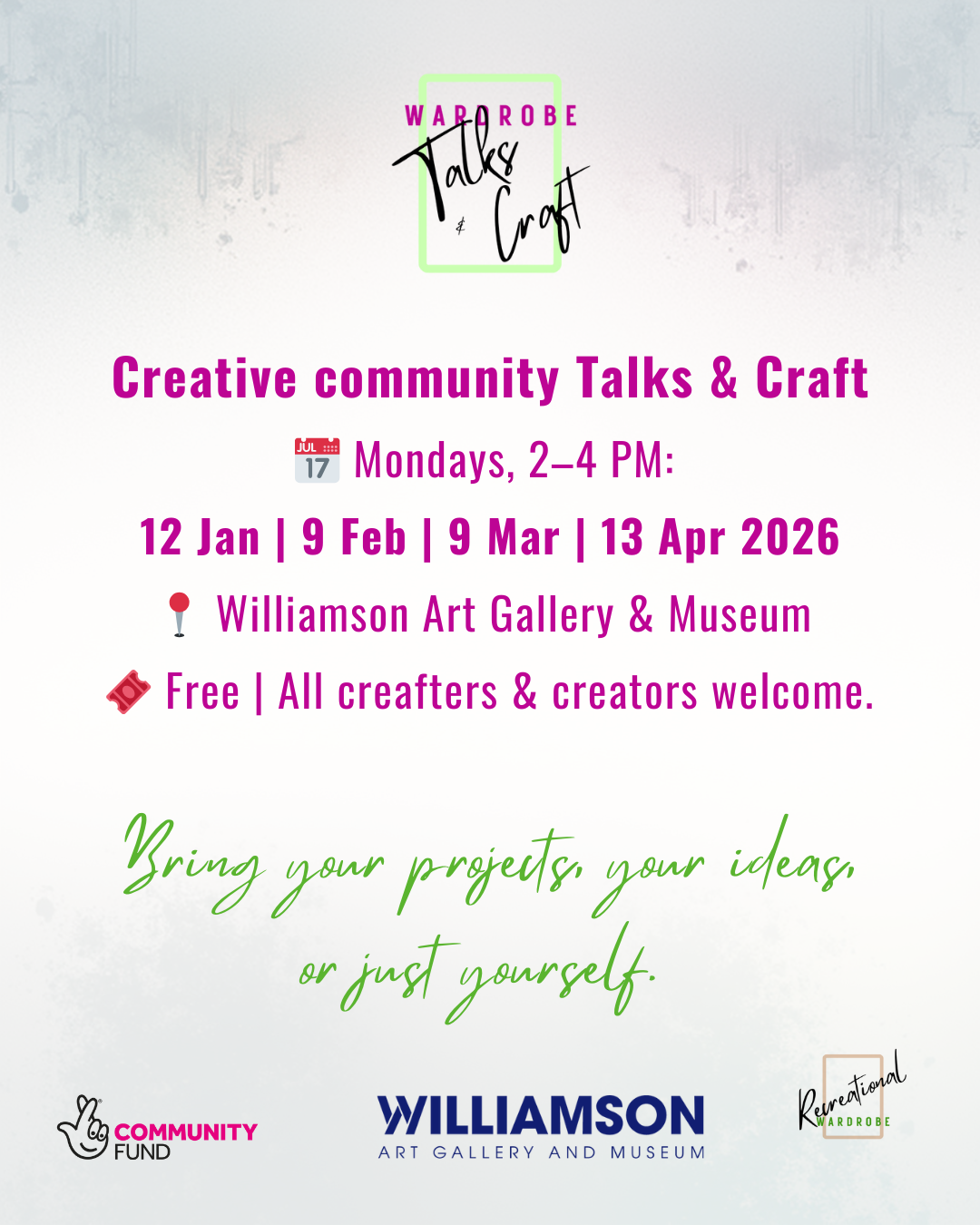 Wardrobe Talks & Craft at Williamson Art Gallery & Museum